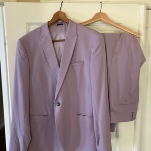 jf j.ferrar Light Purple Men's Suit